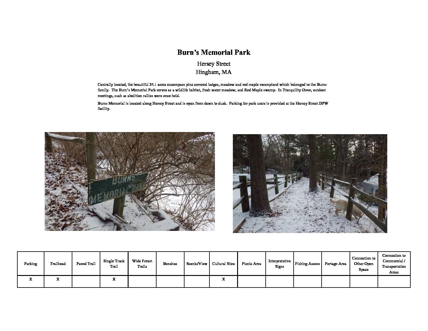 Burns Memorial Park